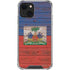 Haiti Flag Dark Wood iPhone 14 Plus Clear Case
